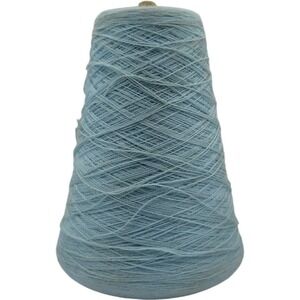 Dixie Yarns Pale Teal Blue Acrilan Acrylic 2/24 Vintage Weaving Yarn Cone